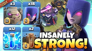 Using TH15 Zap WITCHES in my WAR Clash of Clans  Best TH15 Attack Strategies [upl. by Annayar27]