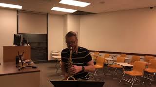 Ferling Etude No 18  James Barger Saxophone [upl. by Hcaz]