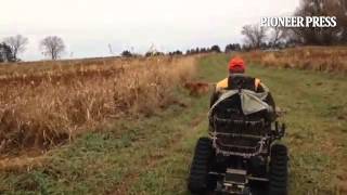 Hunter with cancer meets ATV wheelchair hunts again [upl. by Nyladnewg117]