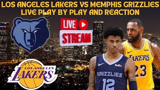 LIVE  Los Angeles Lakers Vs Memphis Grizzlies Play By Play amp Reaction NBA [upl. by Claudian791]