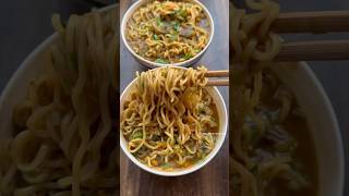 Day 6 of Maggi recipe  Manchow Maggi  Manchow Soup Maggi youtubeshorts shortsfeed [upl. by Anaicul290]