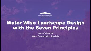 Water Wise Landscape Design with 7 Principles [upl. by Aray]