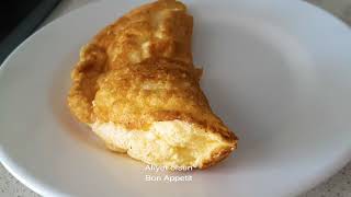 sufleomletsouffleomlette Sufle Omlet sadece 1 Yumurta  Super Fluffy Souffle Omelette [upl. by Asta]