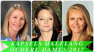 Kapsels halflang oudere dames 2017 [upl. by Eceinehs]