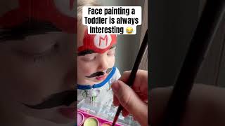 Face painting fun facepaint facepainting facepainter mario mariofacepaint shorts adoraable [upl. by Yelraf]