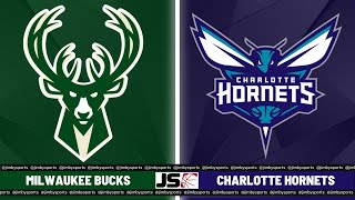 Milwaukee Bucks vs Charlotte Hornets  NBA Live Scoreboard 2024 [upl. by Leelahk]