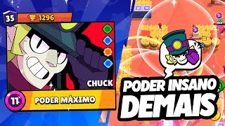 QUEBRADO e DIVERTIDO JOGUEI COM O NOVO BRAWLER quotCHUCKquot ELE é SIMPLESMENTE SENSACIONAL BRAWL STARS [upl. by Dewees]