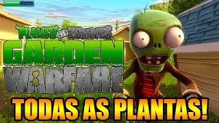 PLANTS VS ZOMBIES GARDEN WARFARE CONHEÇA TODAS AS PLANTAS E SEUS ATAQUES [upl. by Fenn460]