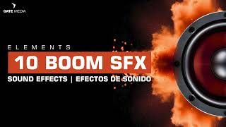 10 INSANE CINEMATIC BOOM SFX FOR VIDEO EDITING [upl. by Aiekram]