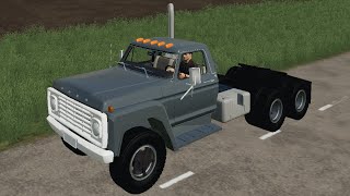 1975 Ford F600 Dual Axle Semi  Farming Simulator 19 [upl. by Octavus]