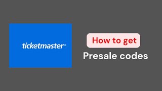 How to Easly get Ticketmaster presale codes [upl. by Kori]