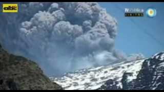 Montan plan de evacuación por erupción del volcán Copahue [upl. by Ityak179]