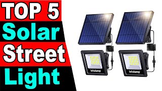 TOP 5 Best Solar Street Light Review 2024 [upl. by Zitah]