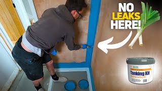 Tiling a Shower Do This First  Shower Waterproofing [upl. by Esyle]