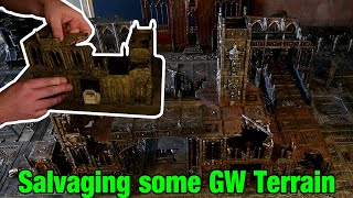 How I salvaged some used Warhammer buildings [upl. by Yllen]