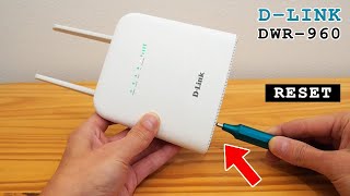 DLink DWR960 4G Router WiFi • Factory reset [upl. by Cowden]