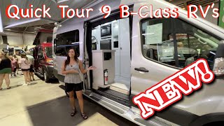 Quick Tour of 9 Different BClass RVs at The Tampa Summer RV Show [upl. by Nnauol]