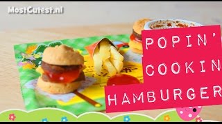 Popin Cookin Hamburger  Kracie Happy Kitchen  Japans snoep tutorial MostCutestnl [upl. by Alano]