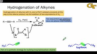 2802 Syn Hydrogenation of Alkynes [upl. by Nelrac]