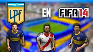 COMO era la LIGA ARGENTINA en FIFA 14  Kits Plantillas etc [upl. by Nolrak719]