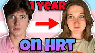 1 Year On HRT  Transgender MTF Timeline [upl. by Einahpehs]