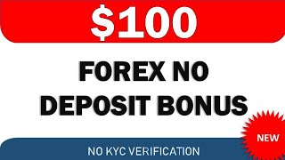 100 Forex No Deposit Bonus  No KYC Verification required [upl. by Eentroc208]