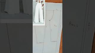 Stylish woman trouser pant pattern drafting tutorial [upl. by Ermey]