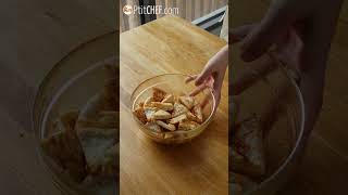 Comment faire des chips de pain pita maison  🤗 recettefacile cuisinefacile chips pita [upl. by Martres]