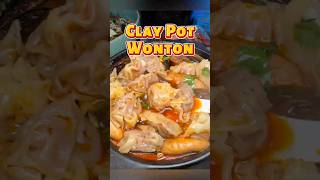 Comforting flavors of Claypot Wontons food foodshorts streetfood wontons [upl. by Kilmarx]