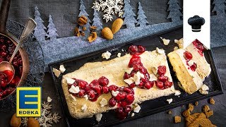 SpekulatiusParfait selber machen  Weihnachtliches Dessert mit Kirschen  EDEKA [upl. by Ettegdirb]