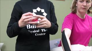 KINESIO TAPING the elbow [upl. by Tempest]