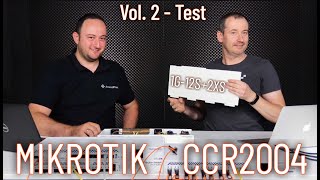 MikroTik CCR20041G12S2XS  Teszt [upl. by Fanechka891]