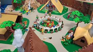 ASTERIX le gaulois  le village en PLAYMOBIL  Saint Pons la Calm 2023 [upl. by Aniz]