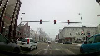 Driving through Stuttgart Vaihingen POV  Winter amp Snow [upl. by Ebbarta]