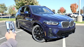 2022 BMW X3 sDrive30i Start Up Test Drive Walkaround POV and Review [upl. by Nailil]