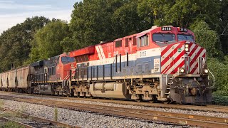 Chasing CN’s BC Rail Heritage Unit on the CSX Fitzgerald Sub 9232024 [upl. by Madora]