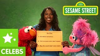 Sesame Street Rutina Wesley and Elmo make a Plan [upl. by Oicul79]