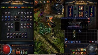 PoE 38 Blight Minion wand crafting check pinned comment for correct 4 fossil craft [upl. by Aleb]