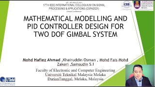 MATHEMATICAL MODELLING AND PID CONTROLLER DESIGN FOR TWO DOF GIMBAL SYSTEM [upl. by Stolzer]