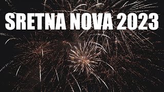 Sretna Nova Godina 2023  Vatromet na Rivi  Split Croatia [upl. by Lombardy]