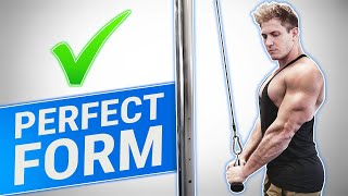 HOW TO Cable Triceps Pushdown  3 Golden Rules FOR GROWTH [upl. by Yuji]