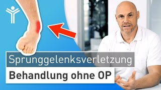 Sprunggelenksverletzung ohne OP behandeln PECHRegel zur Therapie nach Umknicken [upl. by Soren]