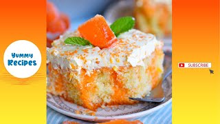 Easy Orange Creamsicle Cake Recipes  Yummy Recipes Shorts [upl. by Namurt]