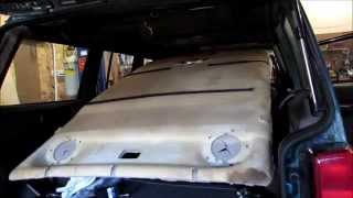 Headliner Replacement Jeep Cherokee Part 2 Complete Process [upl. by Lede708]