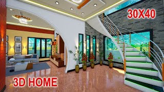 3040 duplex house plan  3 bedroom duplex house design  manis home [upl. by Aer]