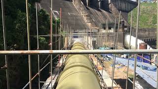 Penstock Line  Hydro Power Plant Penstock And Dam [upl. by Nimzzaj]