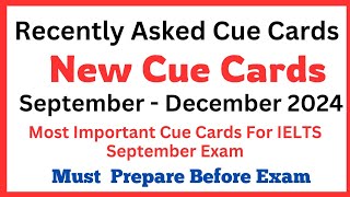 Makkar IELTS September To December Speaking Pdf New Cue Cards  New Cue Cards For Sep To Dec 2024 [upl. by Shah]