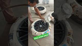 alloy wheel paint🚗 [upl. by Airamesor]