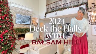 Cozy Christmas Family Room with Balsam Hill  Day 1  12 Days of Christmas with Melonie Graves [upl. by Wardieu234]