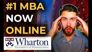 1 Ranked MBA Program To Be Offered ONLINE  Wharton Online MBA [upl. by Trella]